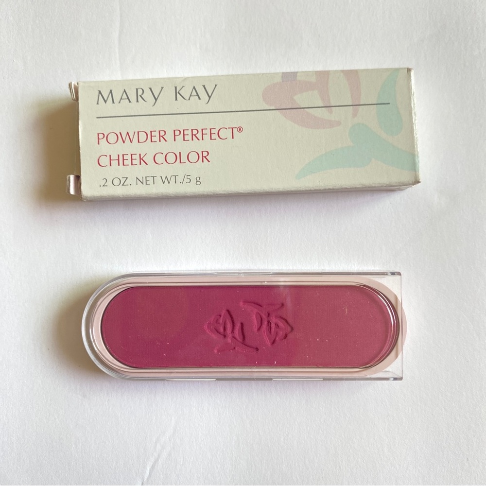 Mary Kay Powder Perfect Cheek Color Very Berry 6212 .2oz NOS Blush Beauty VTG